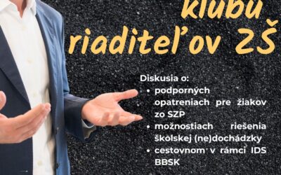 Stretnutie klubu riaditeľov ZŠ